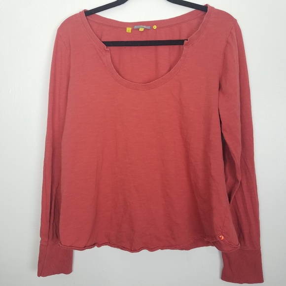 Anthropologie Little Yellow Button Farrier tee - Picture 3 of 7